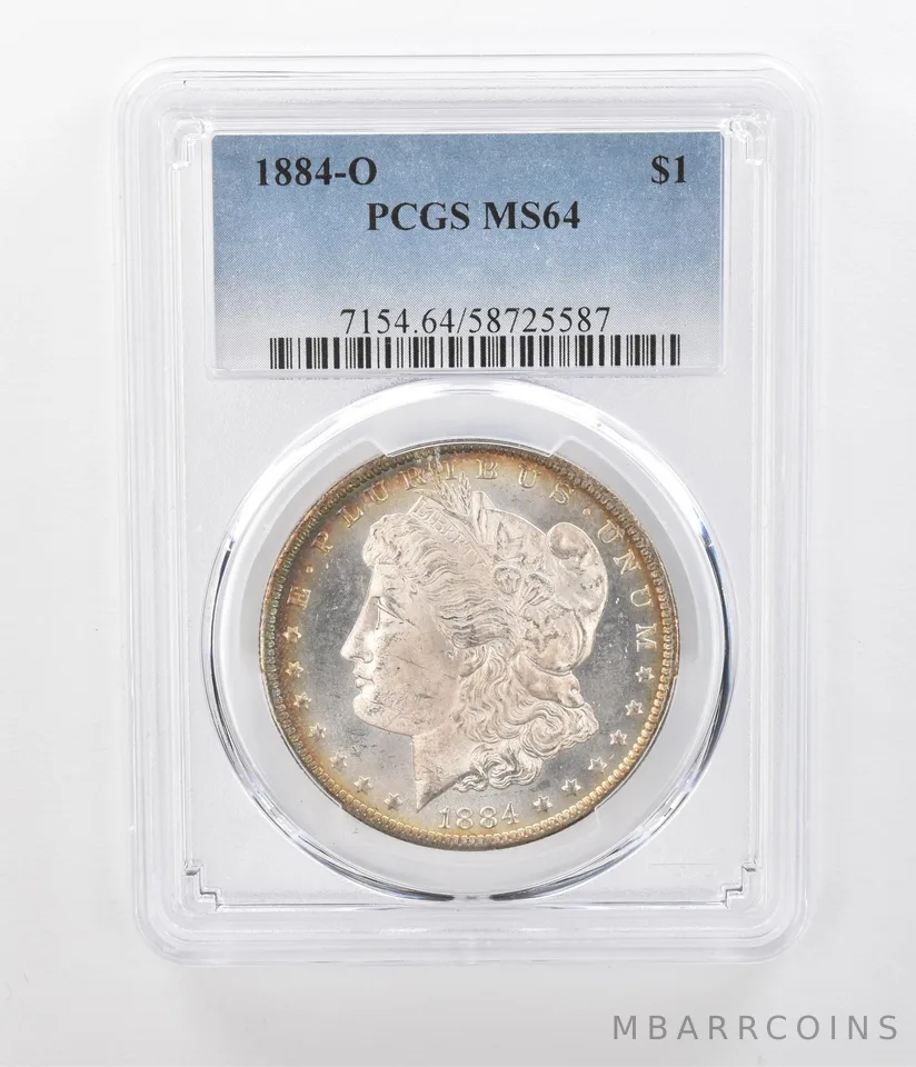 1884-O Morgan Silver Dollar MS64 PCGS Beautiful Tone *1200