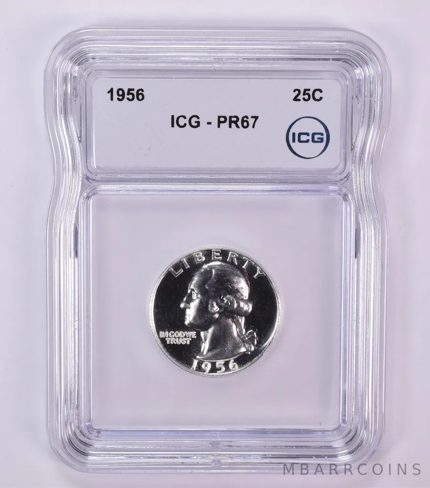 1956 Washington Quarter PR67 ICG