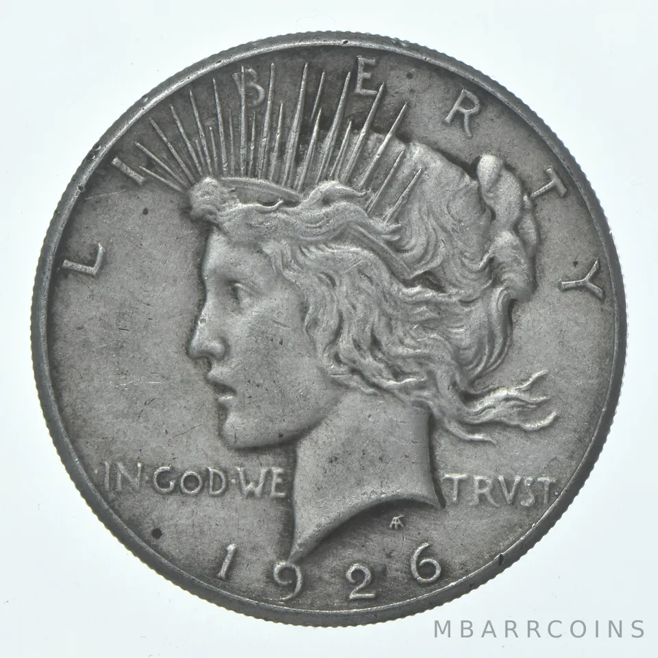 (1) XF 1926 (P) Peace Silver Dollar 90% - Extra Fine - Philadelphia Mint