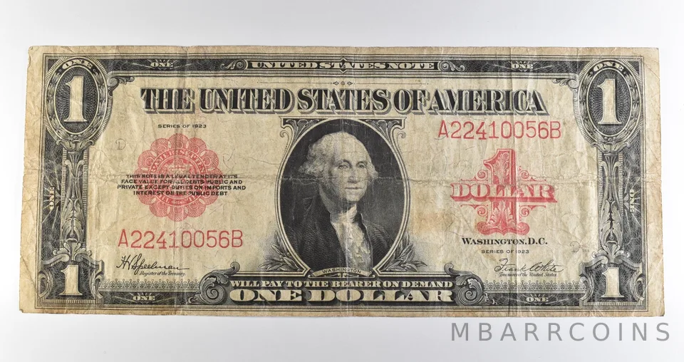 1923 $1 Legal Tender Large Note Red Seal *3581