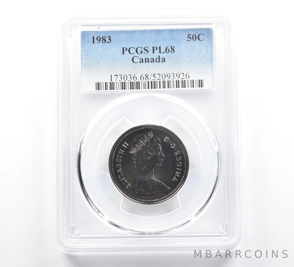 1983 Canada 50 Cents PL68 PCGS Blue Label