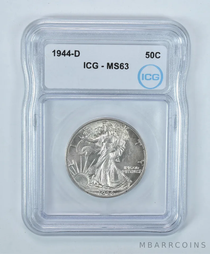 1944-D Walking Liberty Half Dollar MS63 ICG