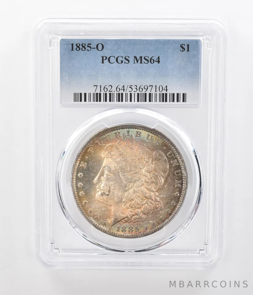 1885-O Morgan Silver Dollar MS64 PCGS Beautiful Tone *1189