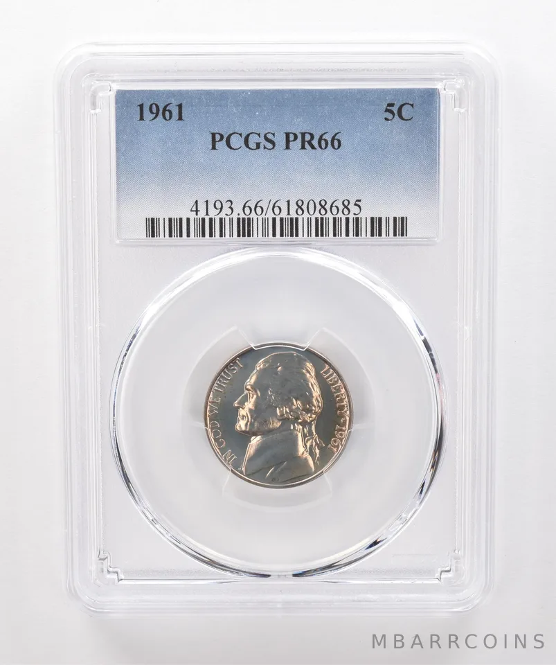 1961 Jefferson Nickel PR66 PCGS Beautiful Tone *1889
