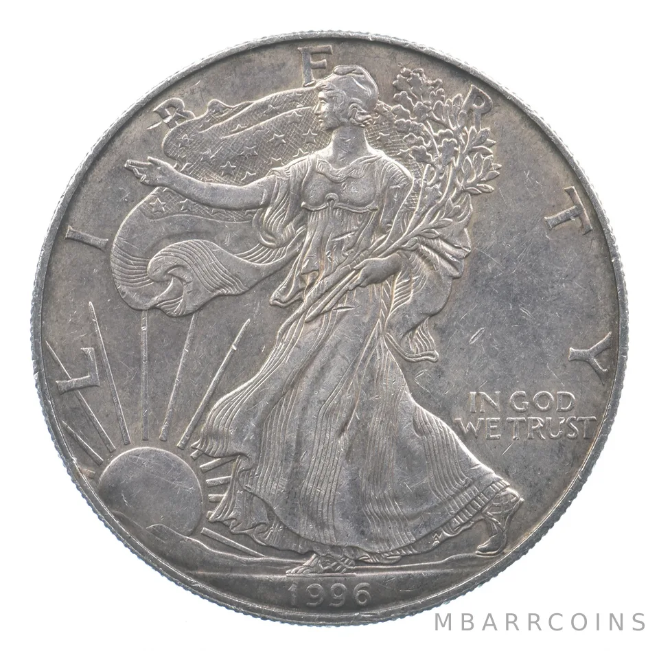 Rarest 1996 American Silver Eagle - Key Date - Rare LOW MINTAGE *710