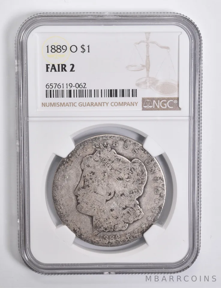 FAIR 2 1889-O Morgan Silver Dollar NGC Lowball Low Ball a4544