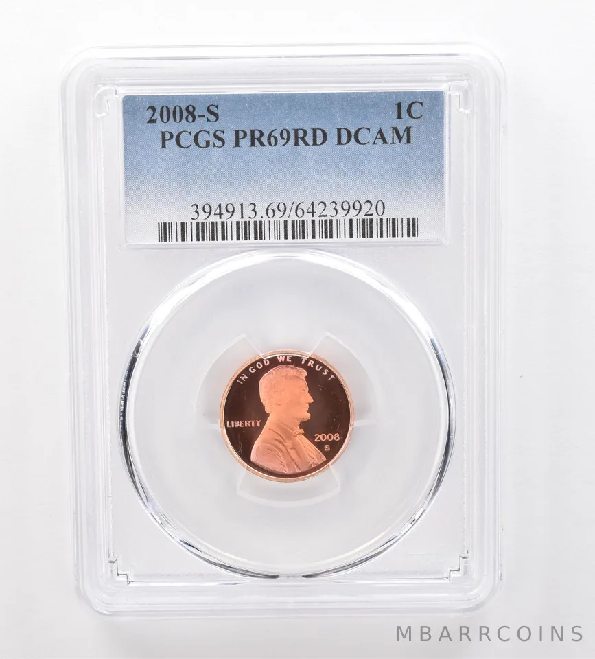 2008-S Lincoln Memorial Cent PR69 RD DCAM PCGS Beautiful Tone *2106