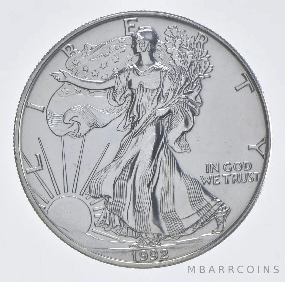 Better Date 1992 American Silver Eagle 1 Troy Oz .999 Fine Silver *155