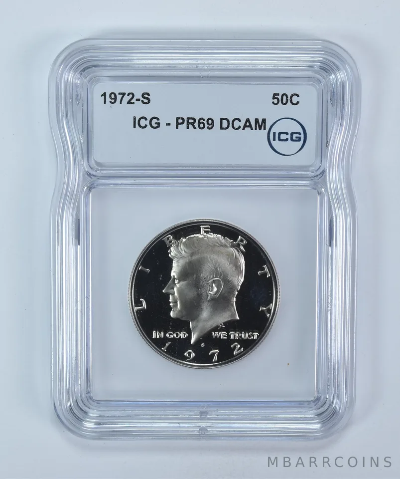 1972-S Kennedy Half Dollar PR69 DCAM ICG
