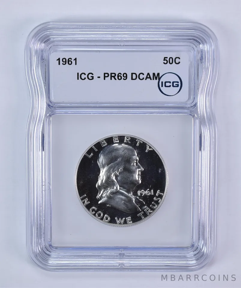 1961 Franklin Half Dollar PR69 DCAM ICG