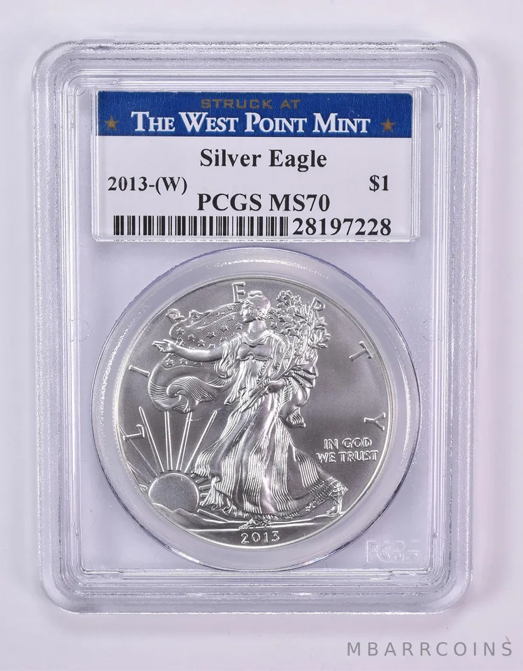 2013-(W) American Silver Eagle West Point Mint MS70 PCGS Special Label