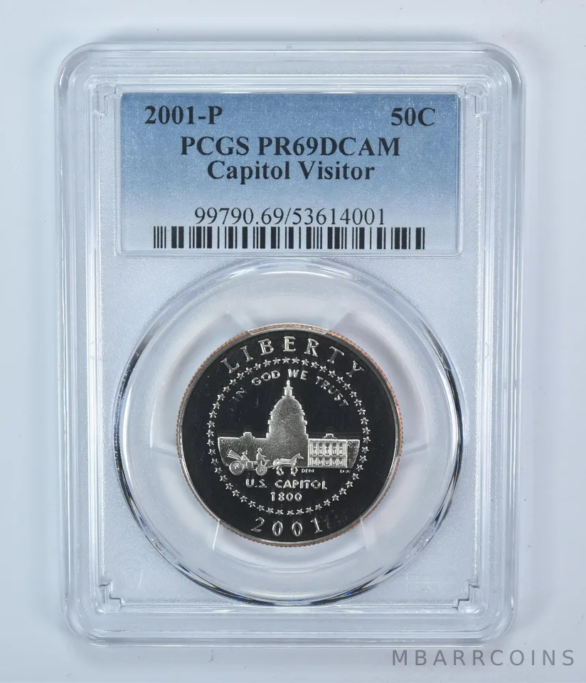 2001-P Capitol Visitor Commemorative Half Dollar PR69 DCAM PCGS