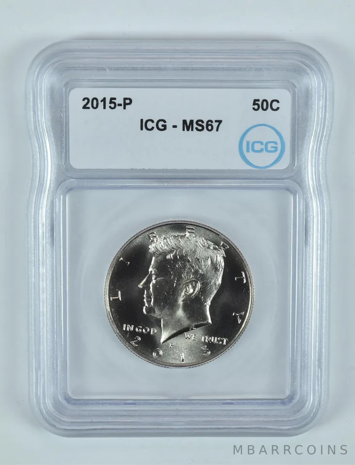 2015-P Kennedy Half Dollar MS67 ICG