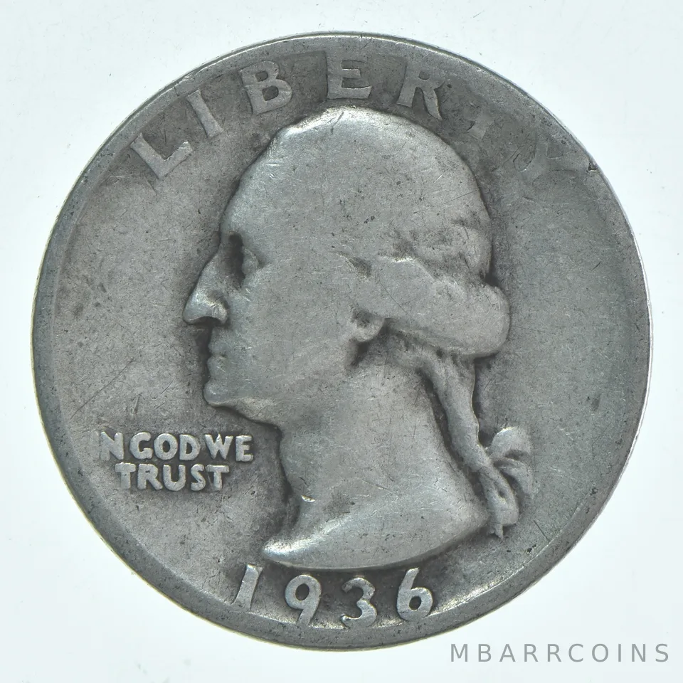 1936-D Washington Quarter Average Circ