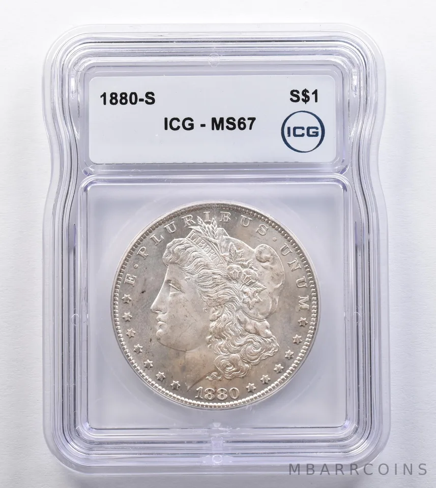 1880-S Morgan Silver Dollar MS67 ICG *2491