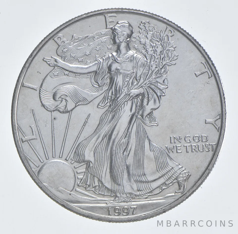 Better Date 1997 American Silver Eagle 1 Troy Oz .999 Fine Silver *003
