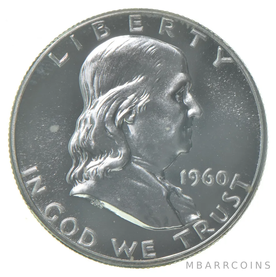 1960 Proof Franklin Half Dollar 90% Silver
