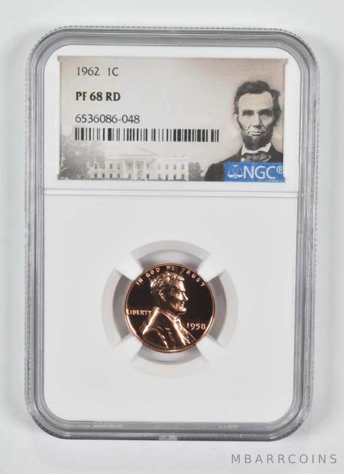 1962 Lincoln Cent PF68 RD NGC Special Lbl