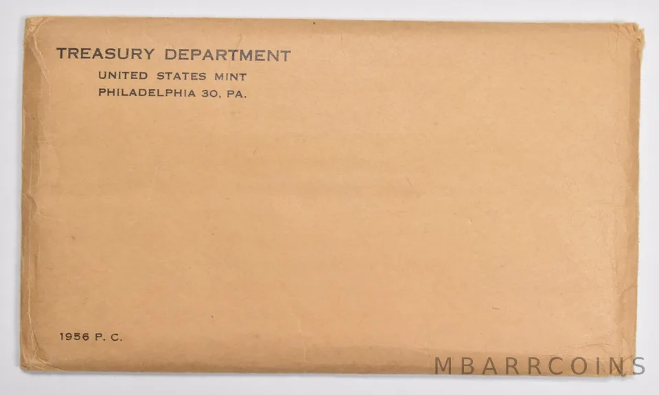OGP 1956 US Mint Proof Set Envelope - Empty - NO COINS