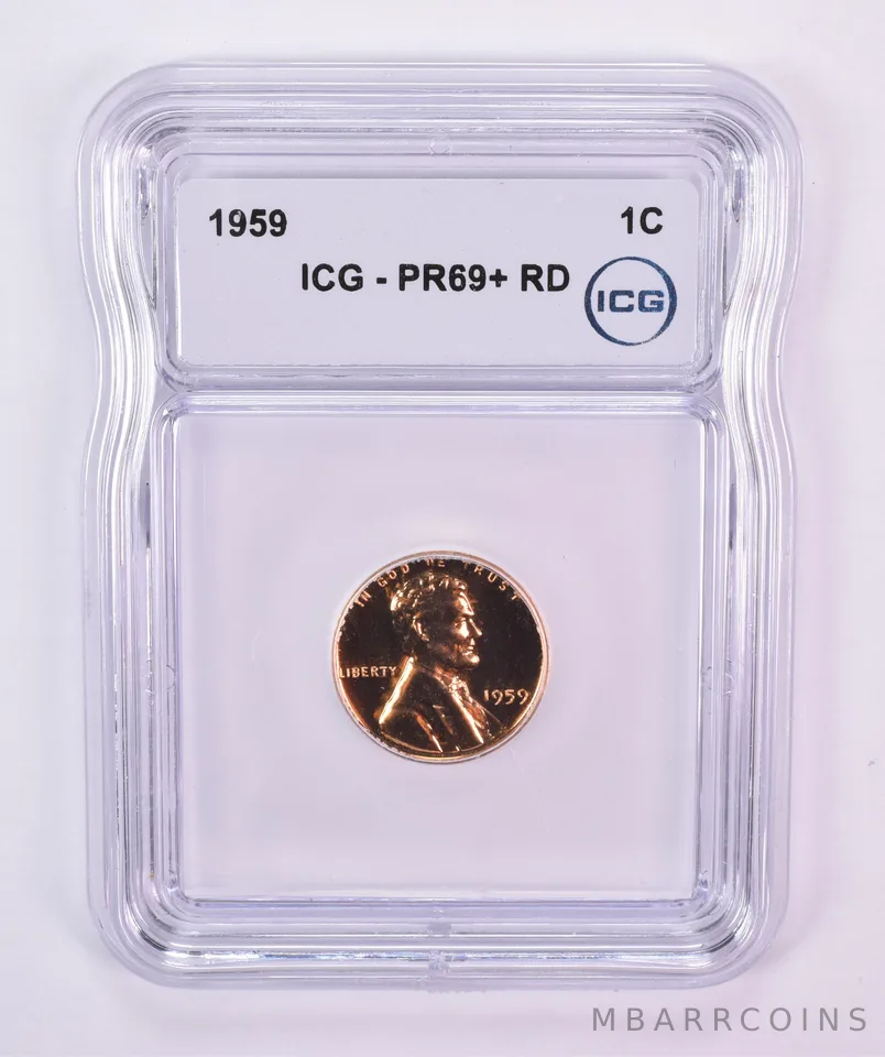 1959 Lincoln Memorial Cent PR69+ RD ICG