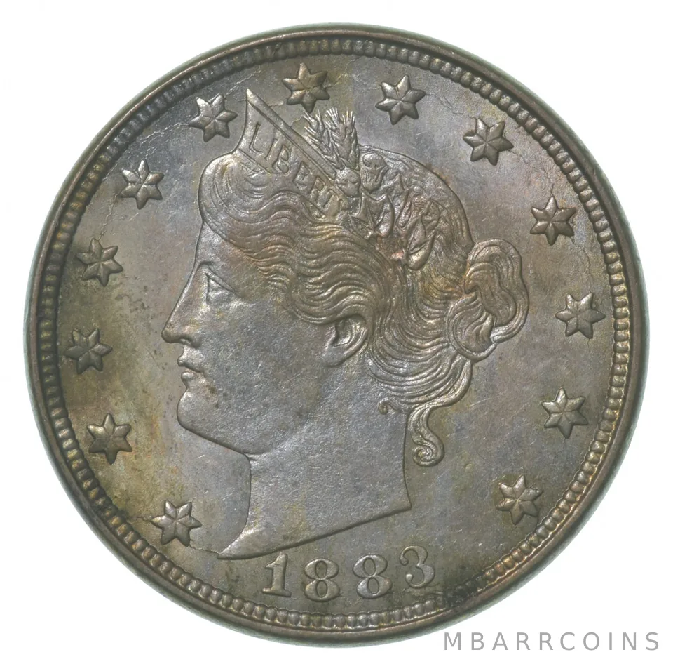 1883 Liberty V Nickel No Cents a8455