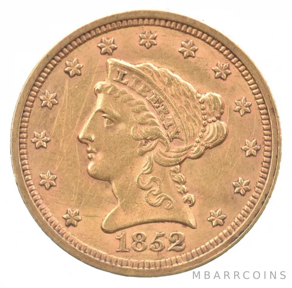 1852 $2.50 Liberty Head Gold Quarter Eagle *9103