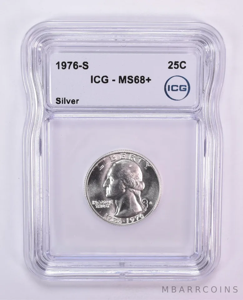 1976-S Washington Quarter Silver MS68+ ICG
