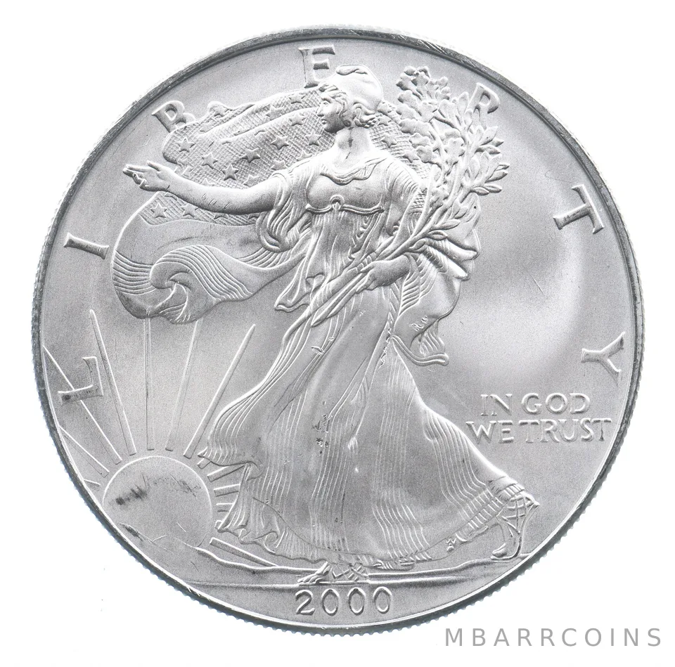 Better Date 2000 American Silver Eagle 1 Troy Oz .999 Fine Silver *691