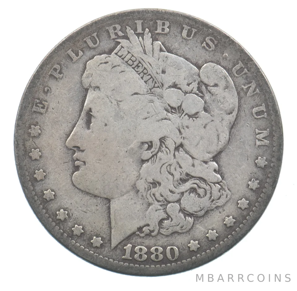 Early - 1880-O Morgan Silver Dollar - 90% US Coin *823