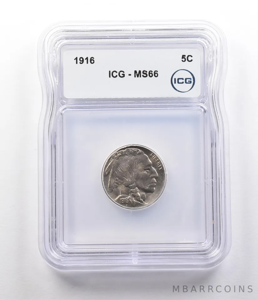1916 Indian Head Buffalo Nickel MS66 ICG *2610