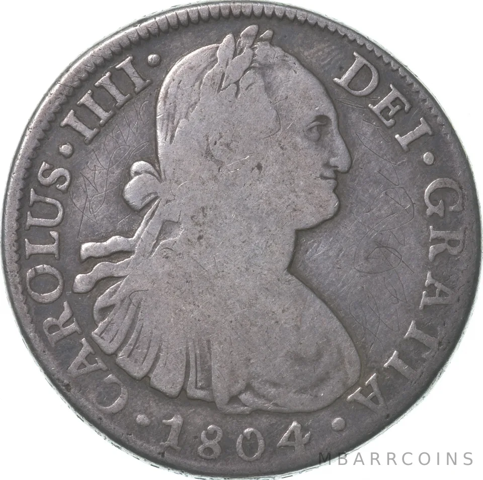 1804 MO Mexico 8 Reales "Dollar" *7162