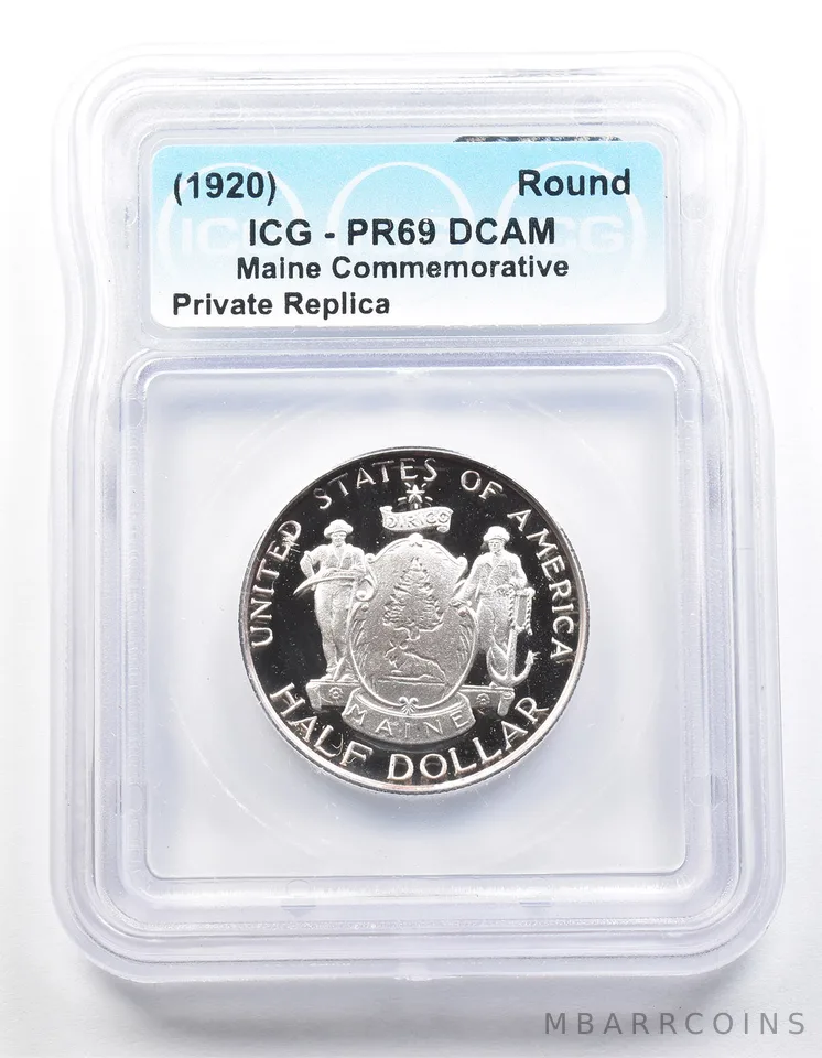 1920 Maine Half Dollar PR69 ICG Museum Gallery Strike a1256