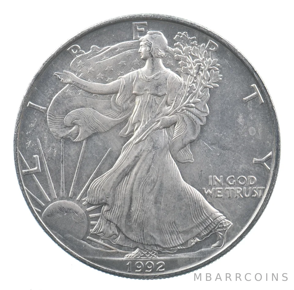 Better Date 1992 American Silver Eagle 1 Troy Oz .999 Fine Silver *633