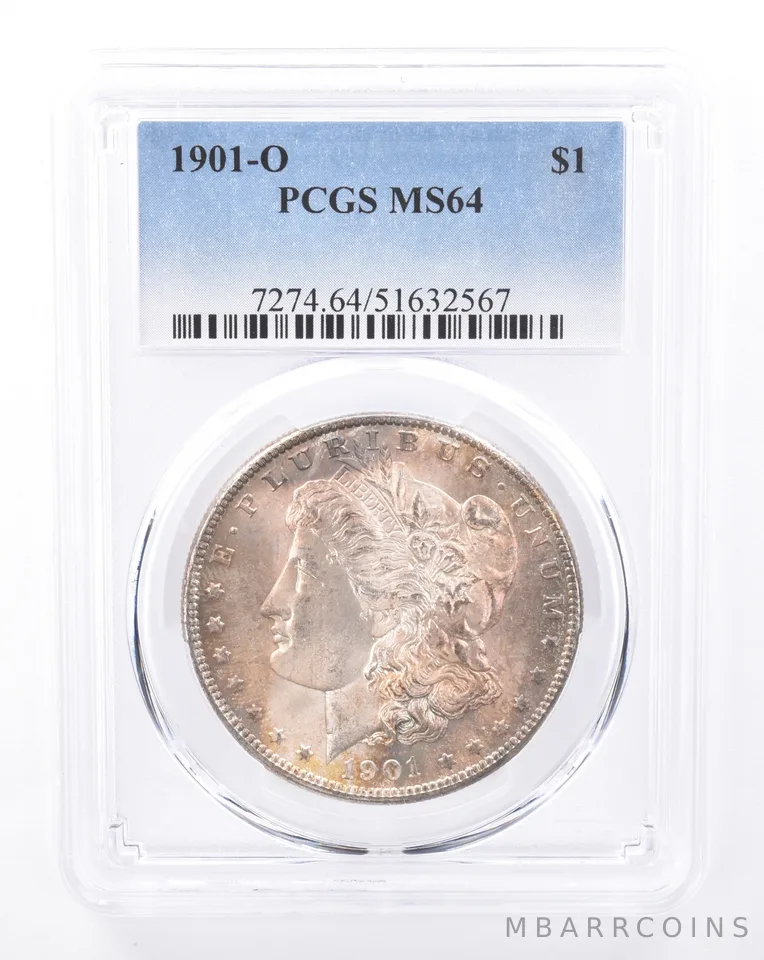 1901-O Morgan Silver Dollar MS64 PCGS Beautiful Tone *9417