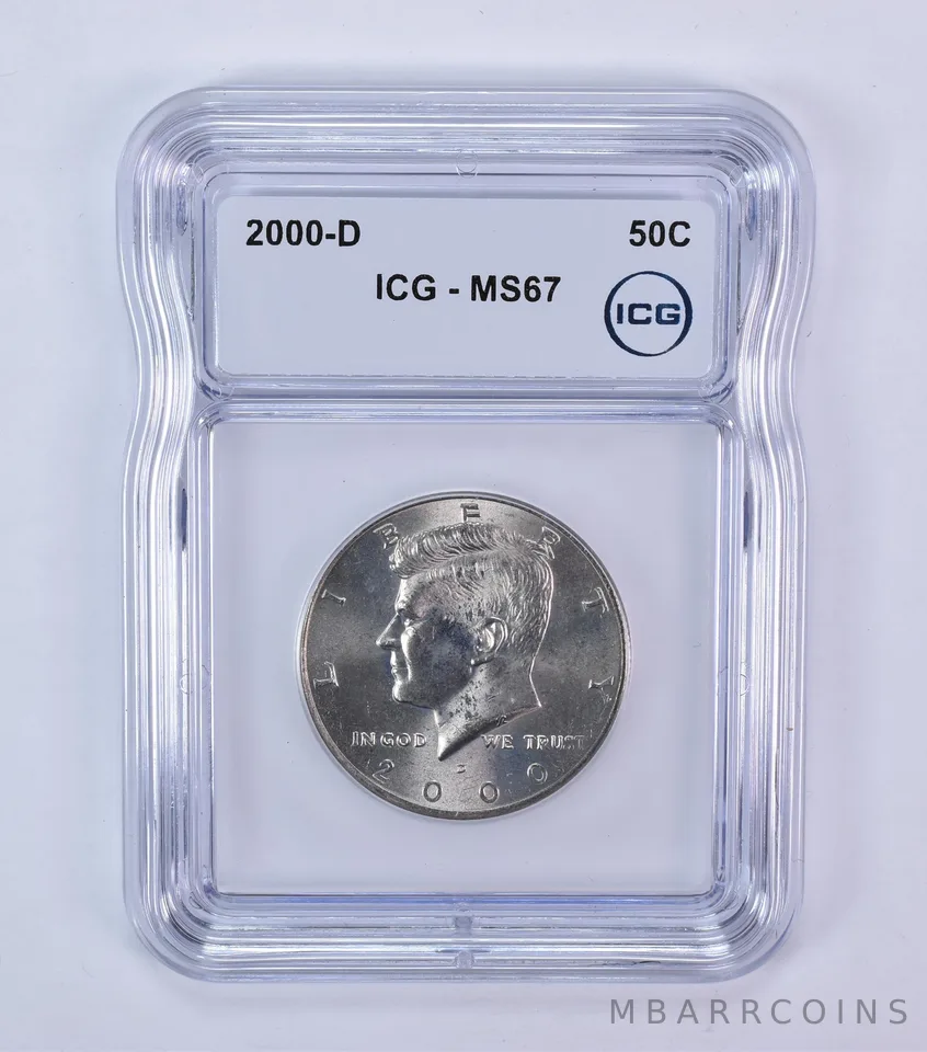 2000-D Kennedy Half Dollar MS67 ICG