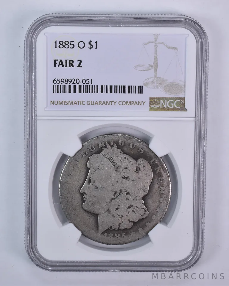 1885-O Morgan Silver Dollar Fair 2 NGC Lowball