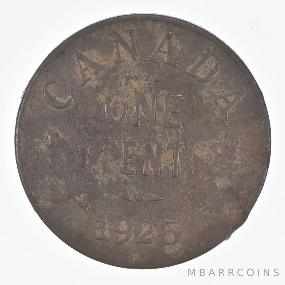 Better Date - 1925 Canada 1 Cent World Coin *050