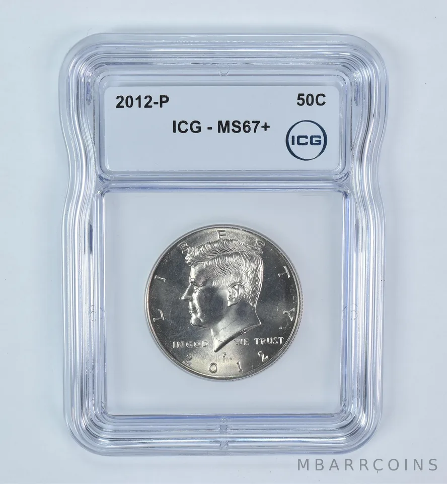 2012-P Kennedy Half Dollar MS67+ ICG