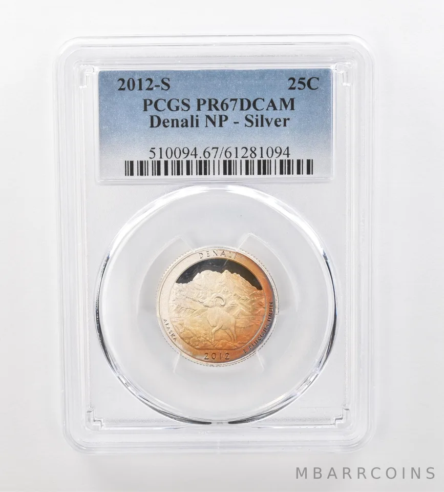 2012-S ATB Quarter Denali Silver PR67 DCAM PCGS Beautiful Tone *0943
