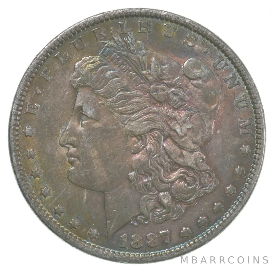 1887 Morgan Silver Dollar - Great Color/Tone *5030