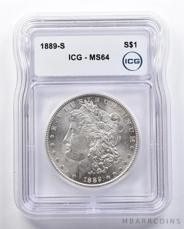 1889-S Morgan Silver Dollar MS64 ICG *1981