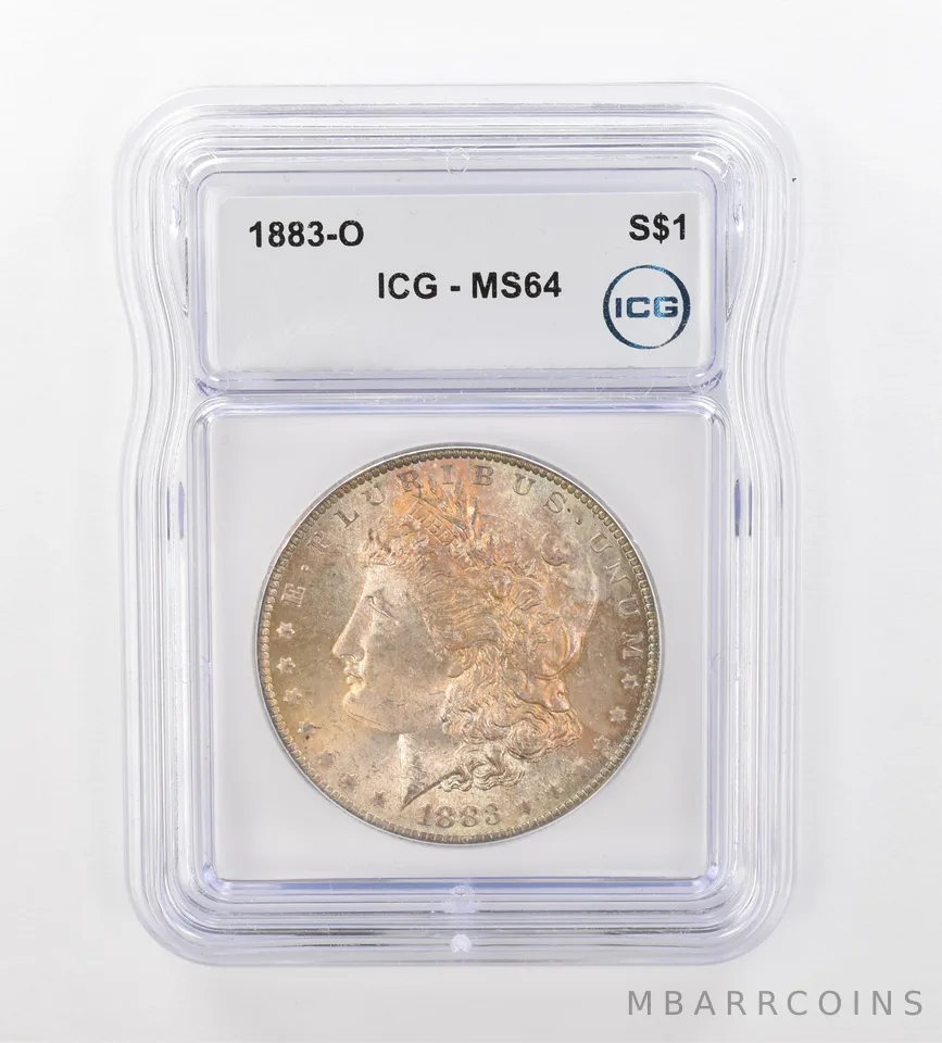 1883-O Morgan Silver Dollar MS64 ICG Beautiful Tone *0982