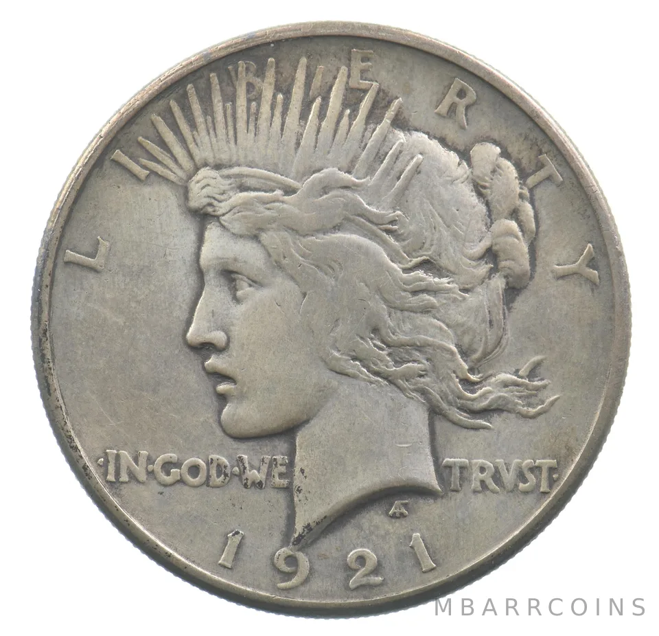 1921 Peace Silver Dollar High Relief *4380