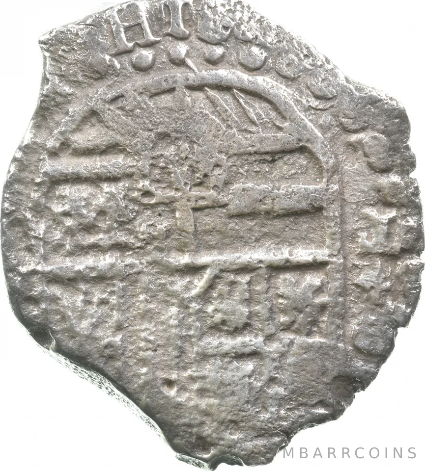 (1618-21) P T Bolivia 8 Reales Philip III Coin Shipwreck Coin a9510