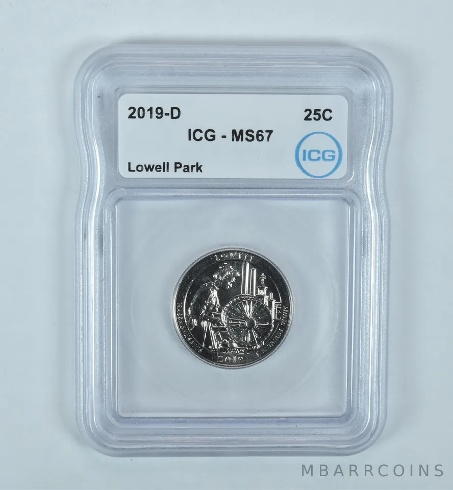 2019-D Washington Quarter ATB Lowell Park MS67 ICG