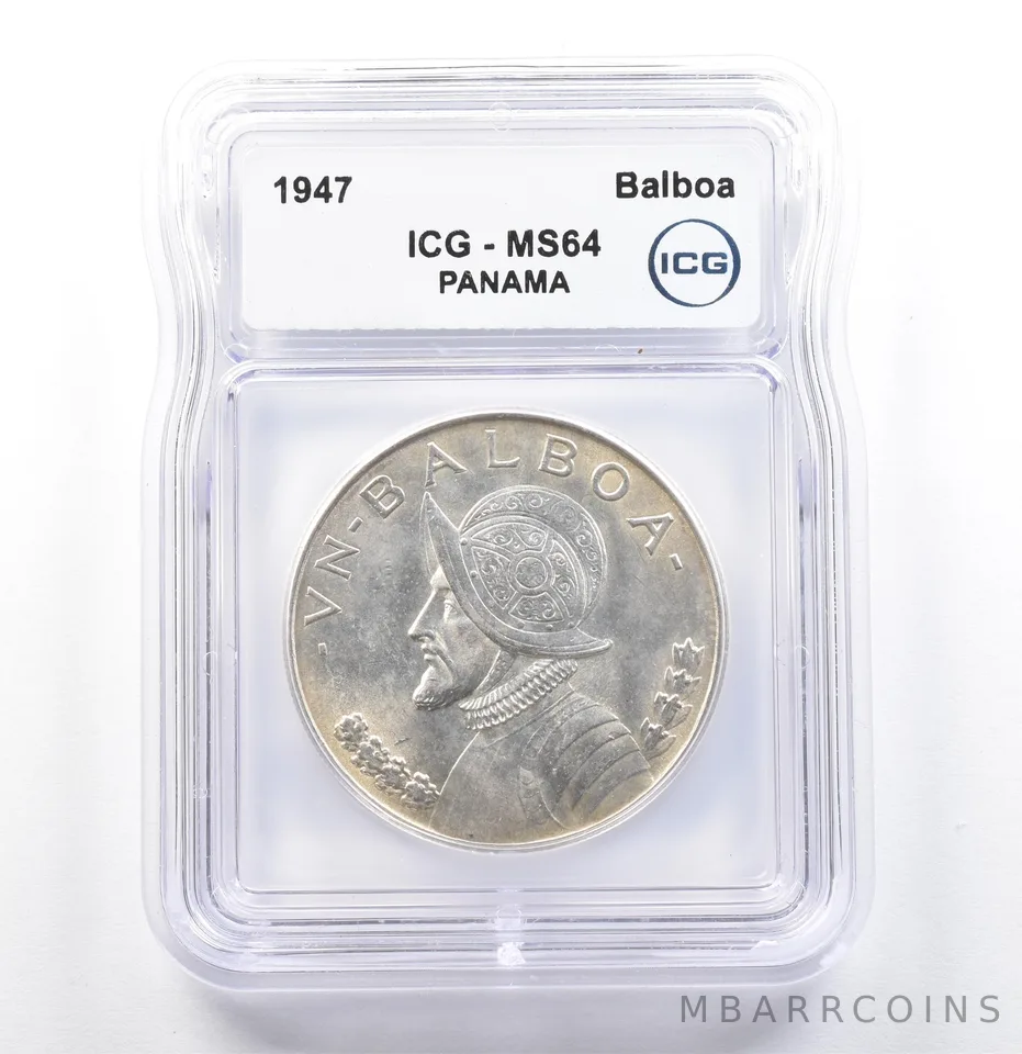 1947 Panama Balboa MS64 ICG *9871