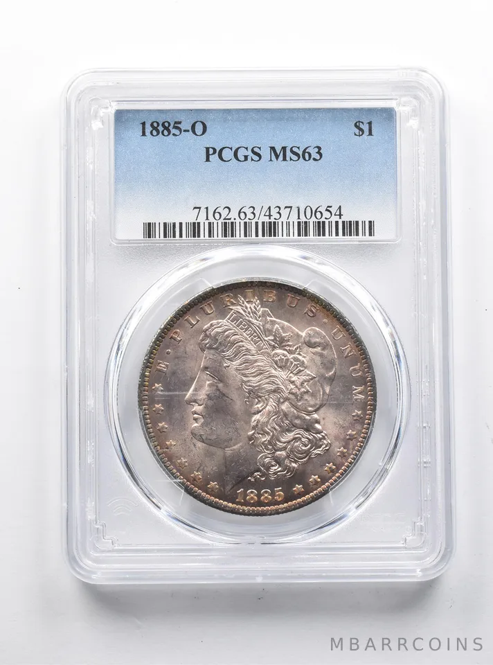 MS63 1885-O Morgan Silver Dollar PCGS *1261