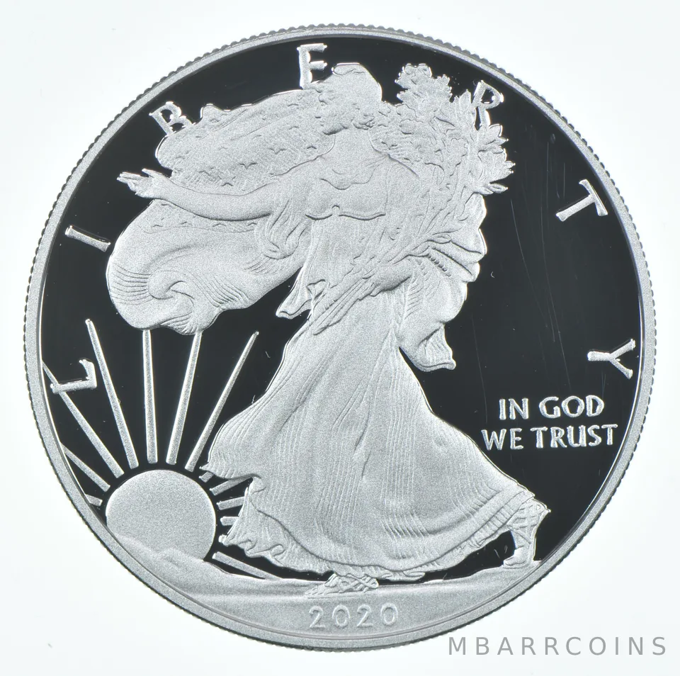 2020-W American Silver Eagle Proof Coin 1 Oz Silver