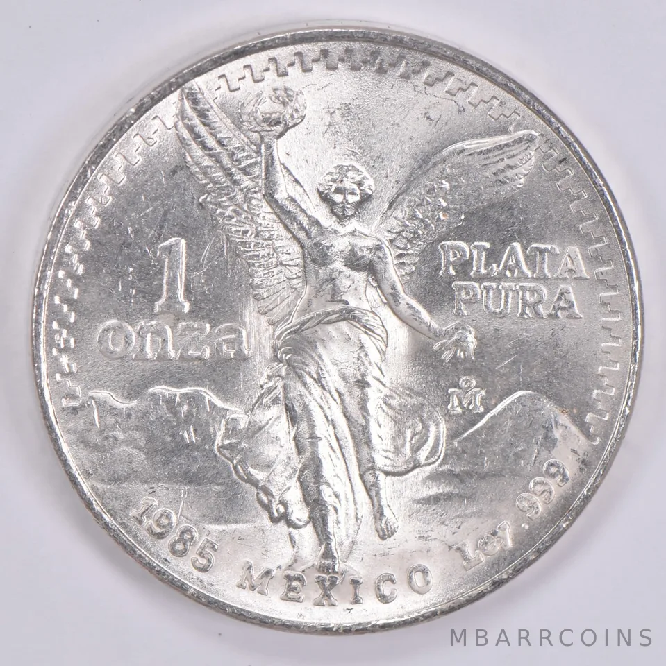 1985 Mexico 1 Onza Libertad .999 Silver