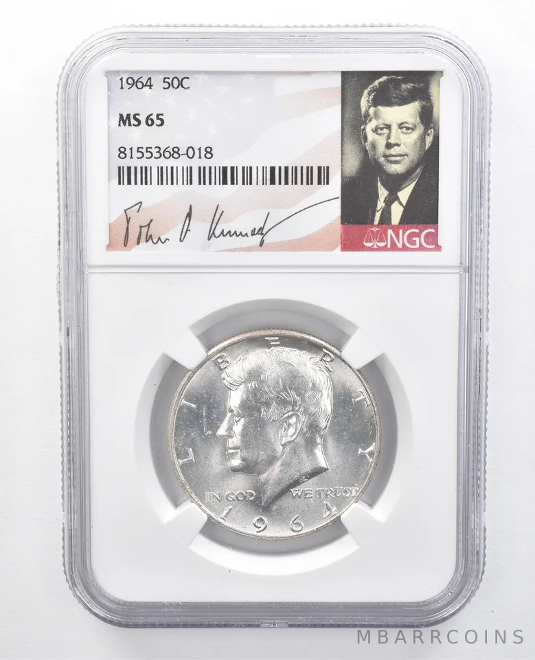 1964 Kennedy Half Dollar MS65 NGC Toned Reverse *7673